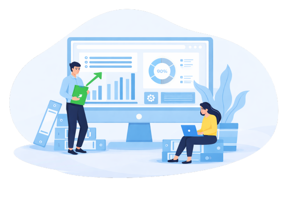 Database Solutions Illustration